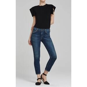 Citizens of Humanity Jeans Womens 29 Euclid Agnes Crop Mid Rise Slim Straight